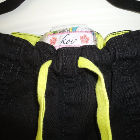 KOI scrub top/bottom/pants/black/S/butterfly motif/limited edition - Picture 12 of 16